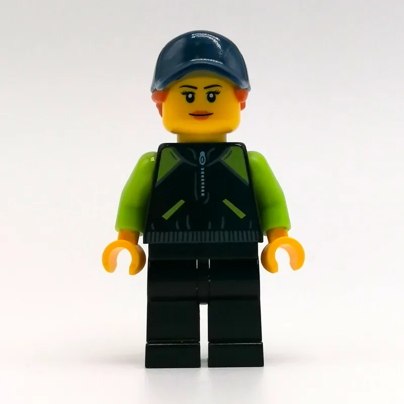 Black Torso, Lime Arms, Black Legs, Dark Blue… — minifigurine LEGO | Brick Broker