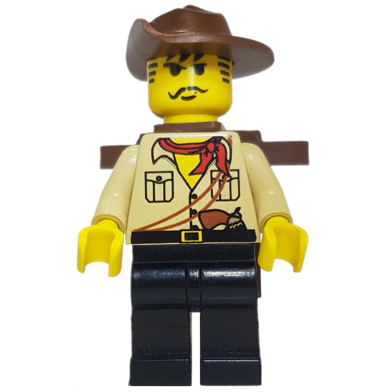 Johnny Thunder with Backpack (Desert) — dans quels sets LEGO ? (fig-000802) | Brick Broker