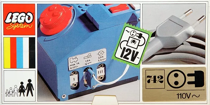 LEGO 742 Nouveau transformateur 12V pour pack 110V - prix | Brick Broker