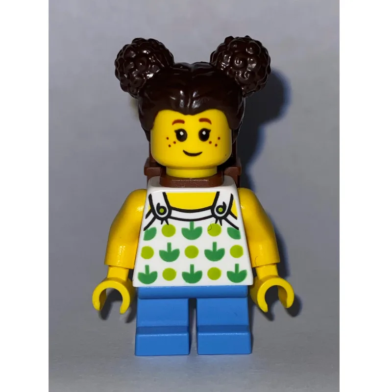 Kid - White Torso, Medium Blue Legs, Dark Bro… — minifigurine LEGO | Brick Broker