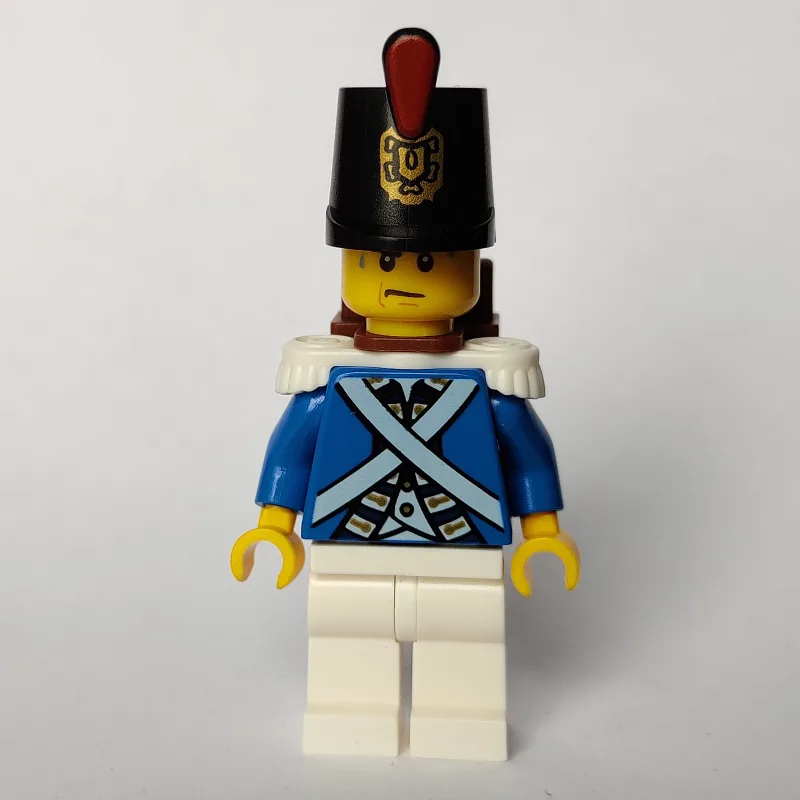 Soldier (Bluecoat) - Sweating, Hat — dans quels sets LEGO ? (fig-004713) | Brick Broker
