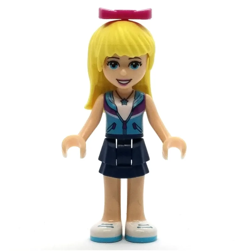 Stephanie - Medium Azure Top, Dark Blue Skirt… — minifigurine LEGO | Brick Broker