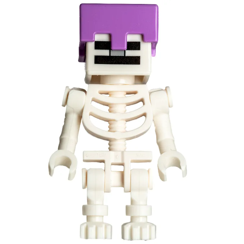 Skeleton, Square Skull, Medium Lavender Helme… — minifigurine LEGO | Brick Broker