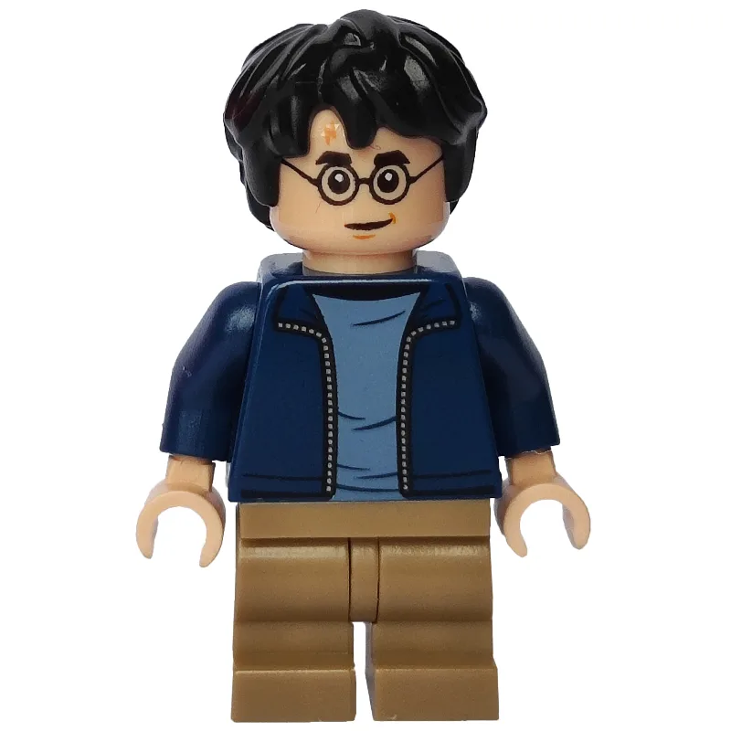 Harry Potter, Open Dark Blue Jacket, Medium L… — minifigurine LEGO | Brick Broker
