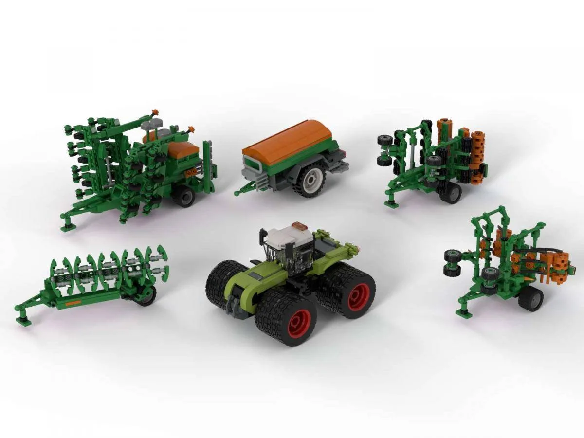 BlueBrixx Ensemble de machines agricoles AMAZONE (grand) (BB-102827) - prix | Brick Broker