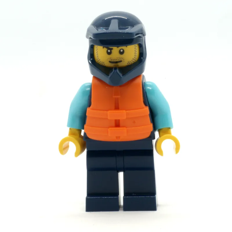 Ocean Explorer, Man, Dark Blue Wetsuit and He… — minifigurine LEGO | Brick Broker