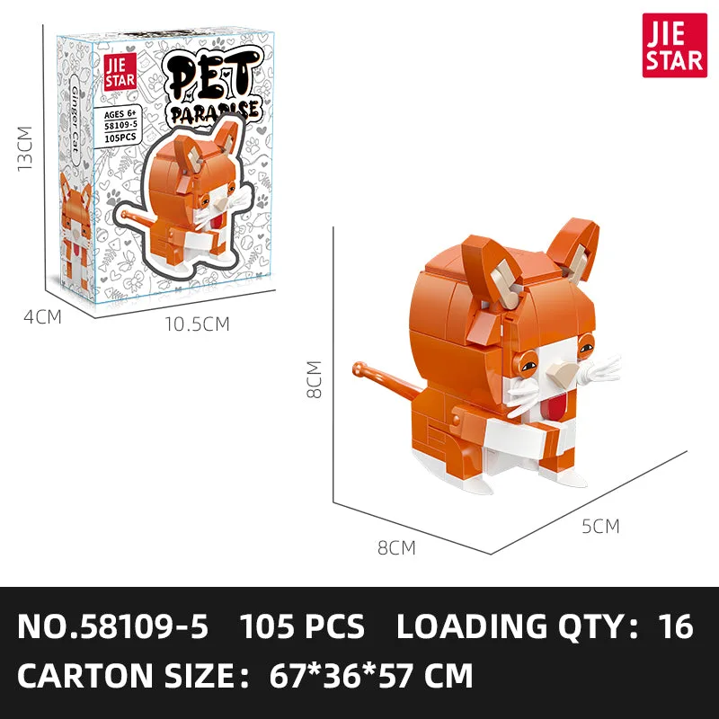 JIESTAR Série Petit Paradis des Animaux [12 petits styles] (JS-58109) - prix | Brick Broker