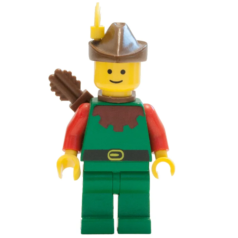 Forestman Archer (Forestmen) - Red, Brown Hat… — minifigurine LEGO | Brick Broker