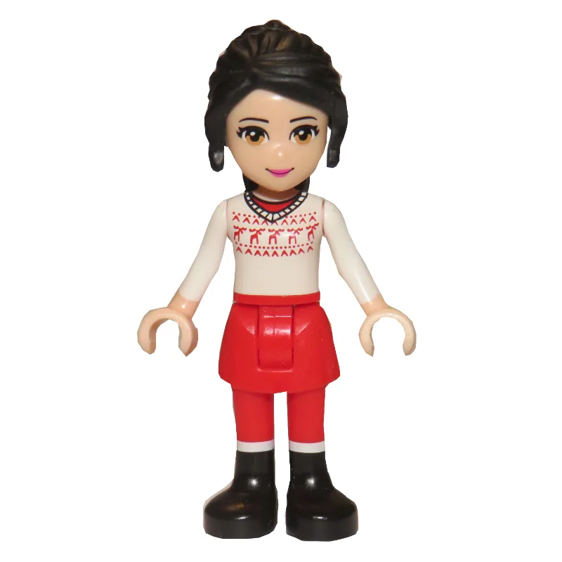 Lillie - Christmas Sweater, Red Skirt — dans quels sets LEGO ? (fig-000317) | Brick Broker
