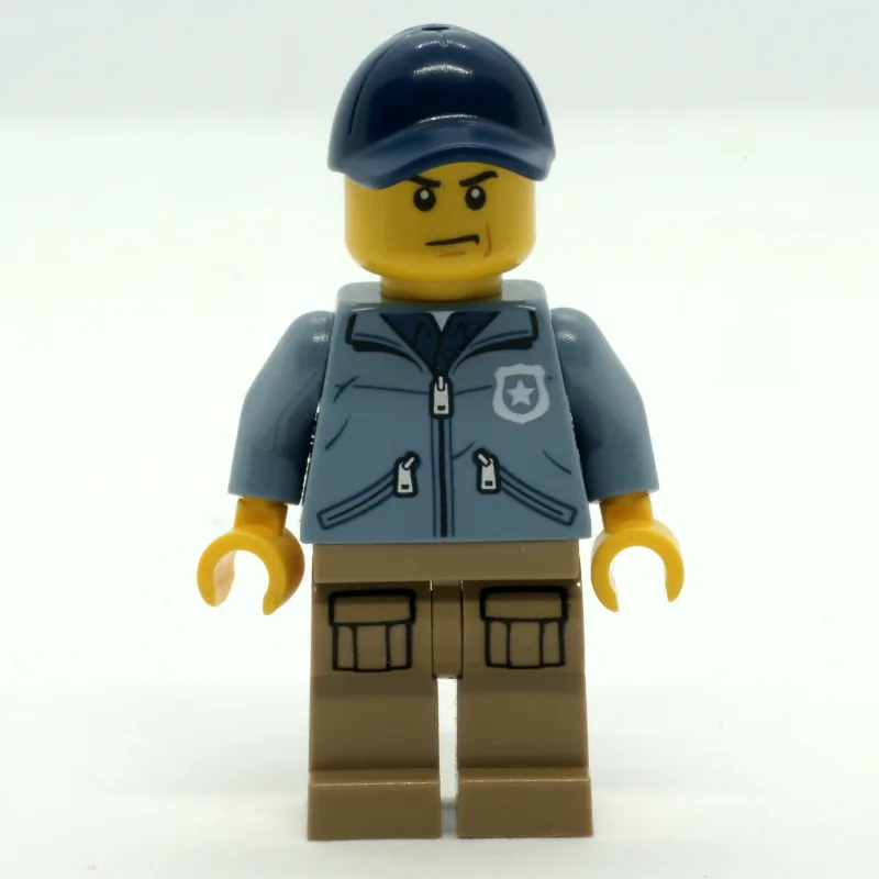 Policeman, Sand Blue Jacket with Pockets and… — minifigurine LEGO | Brick Broker