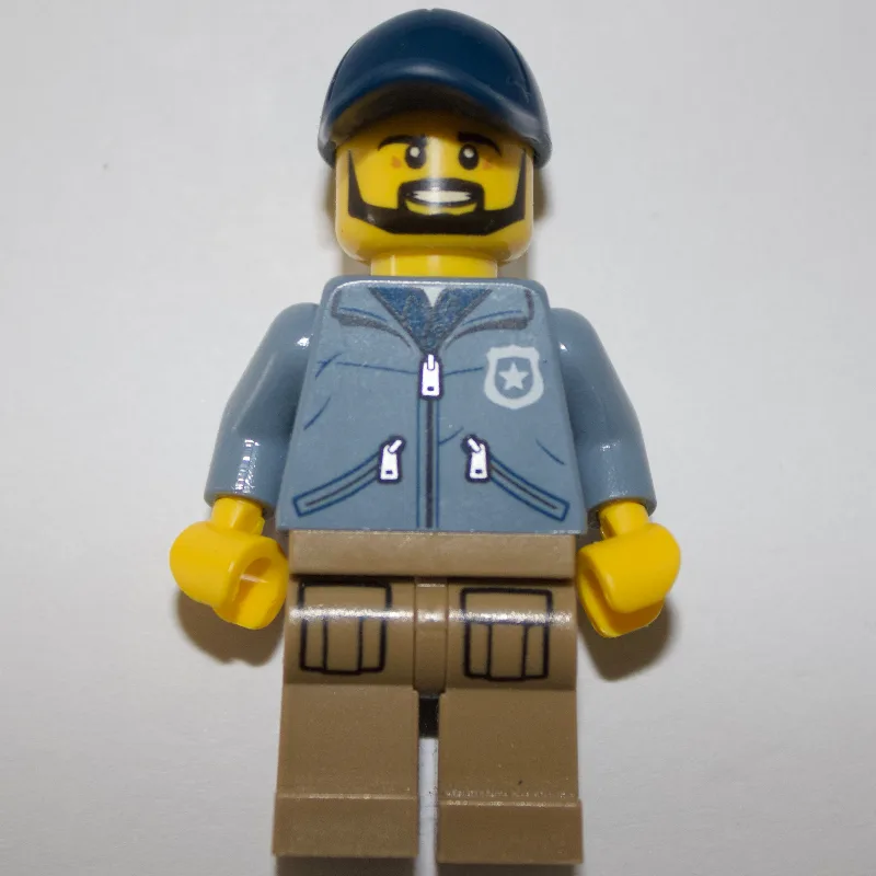 Policeman Ranger Ralph, Sand Blue Jacket with… — minifigurine LEGO | Brick Broker