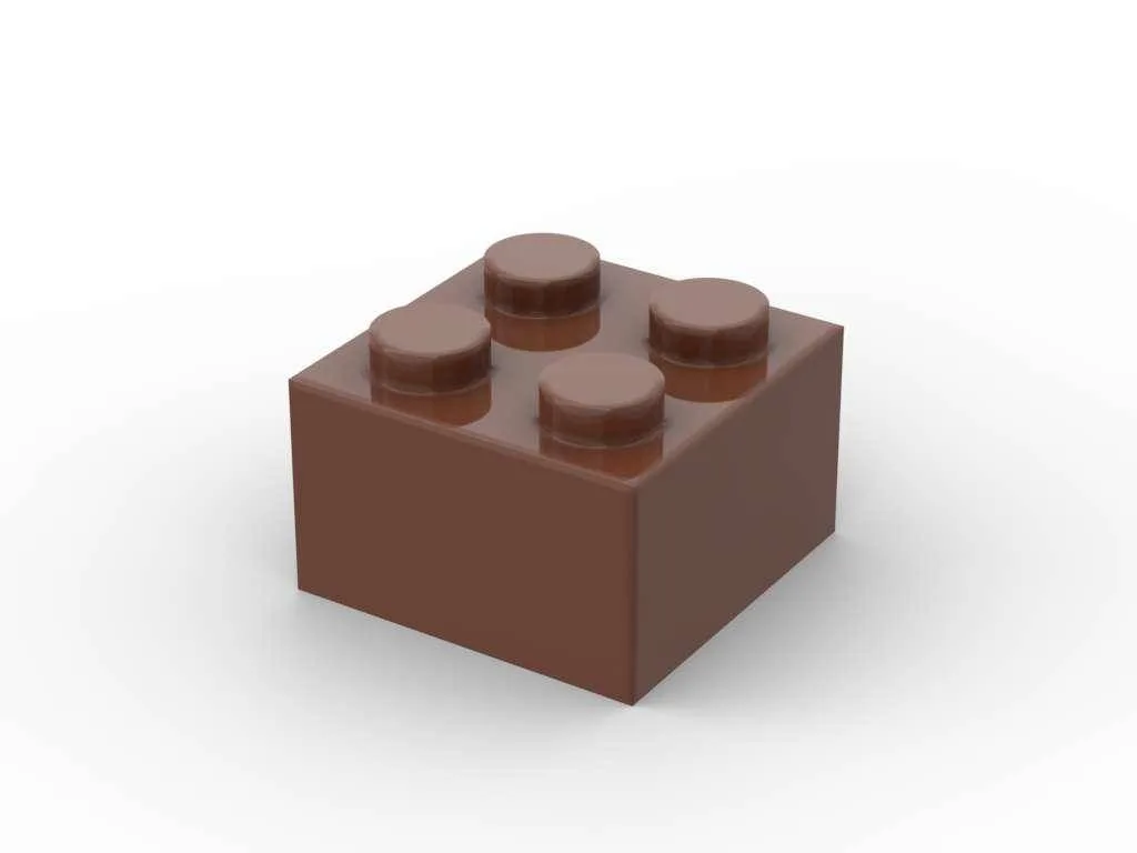 BlueBrixx Brique 2x2, Brun rougeâtres (500 pcs) (BB-401226) - prix | Brick Broker