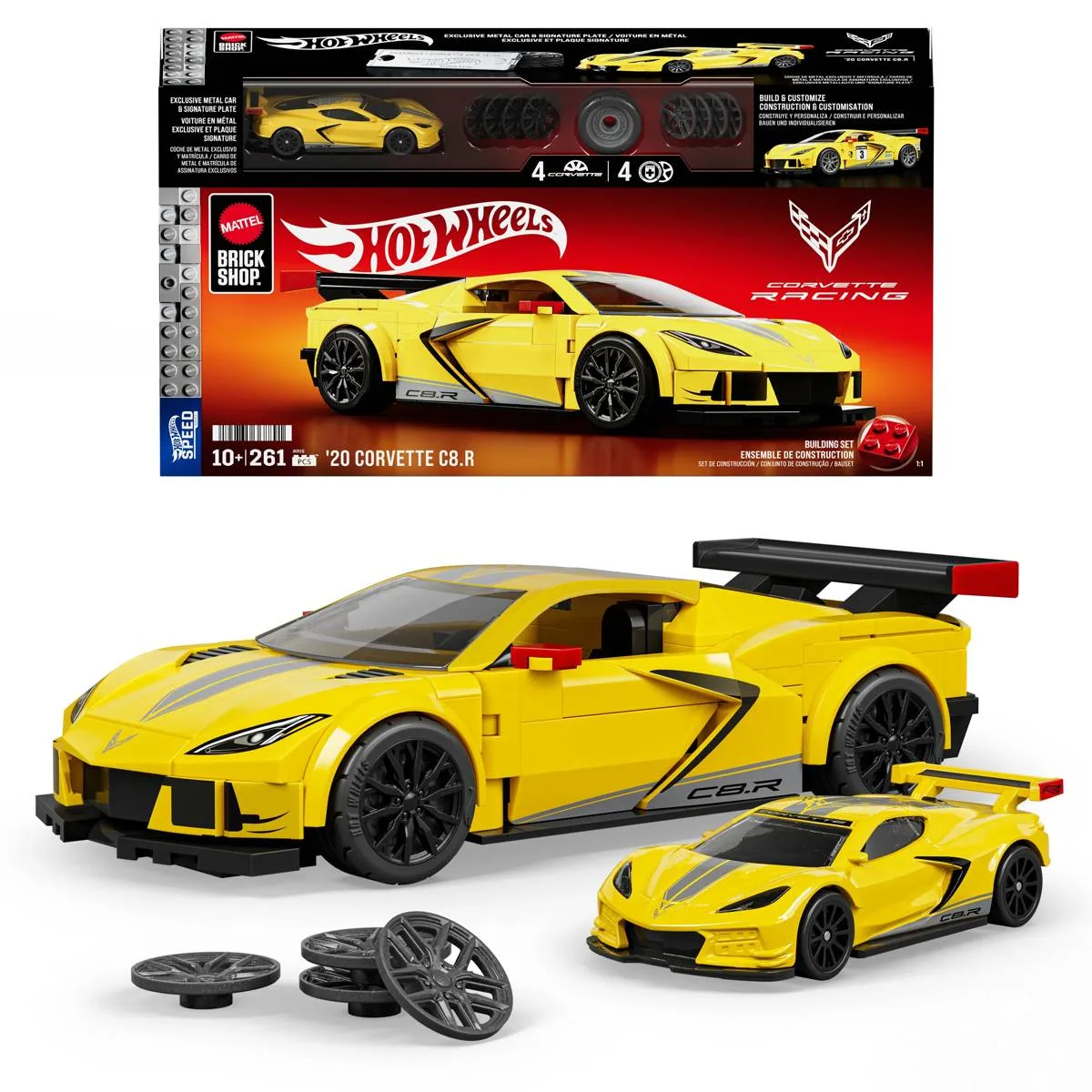 Mattel Boutique de briques Hot Wheels™ ’20 Corvette™ C8.R (JKR19) - prix | Brick Broker
