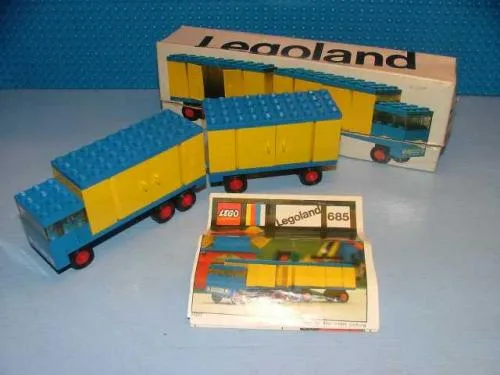 LEGO 685 Camion avec remorque (sans autocollants) - prix | Brick Broker