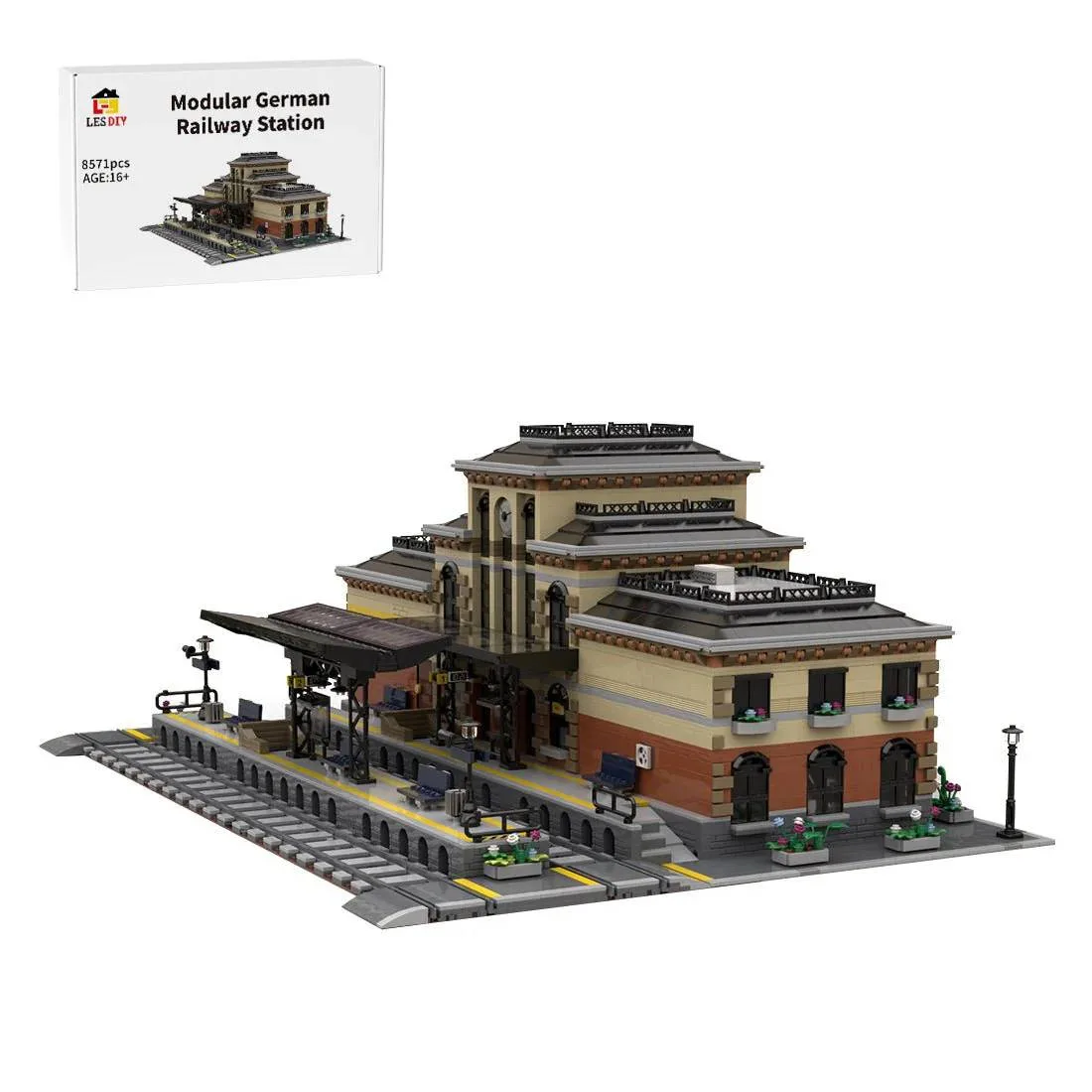 LesDiy Gare ferroviaire allemande modulaires (LESDIY-3620962) - prix | Brick Broker