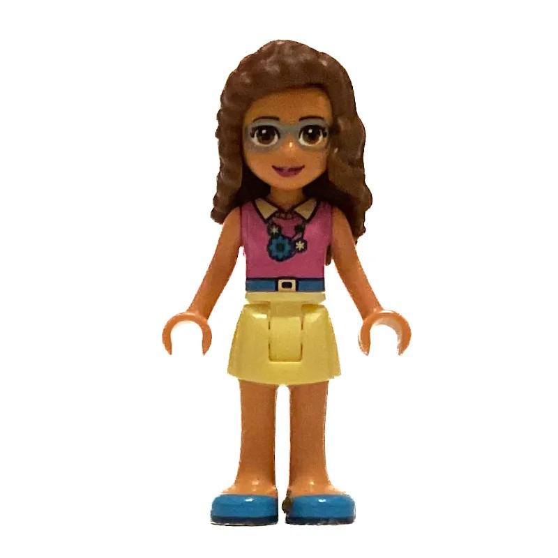 Olivia - Magenta Top, Bright Light Yellow Ski… — minifigurine LEGO | Brick Broker