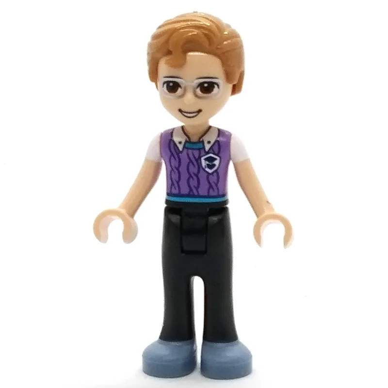 Julian - Lavender Shirt, Black Pants, Medium… — minifigurine LEGO | Brick Broker