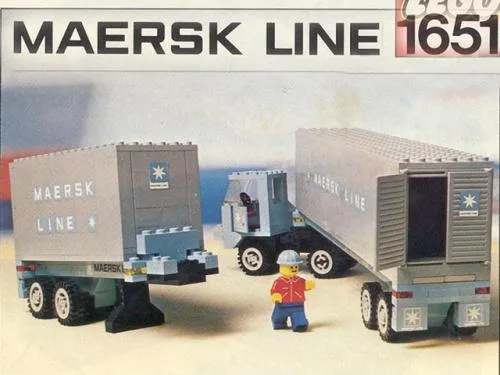 LEGO 1651 Camion porte-conteneurs Maersk Line - prix | Brick Broker