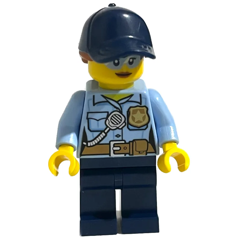 Police Officer, Bright Light Blue Shirt, Dark… — minifigurine LEGO | Brick Broker