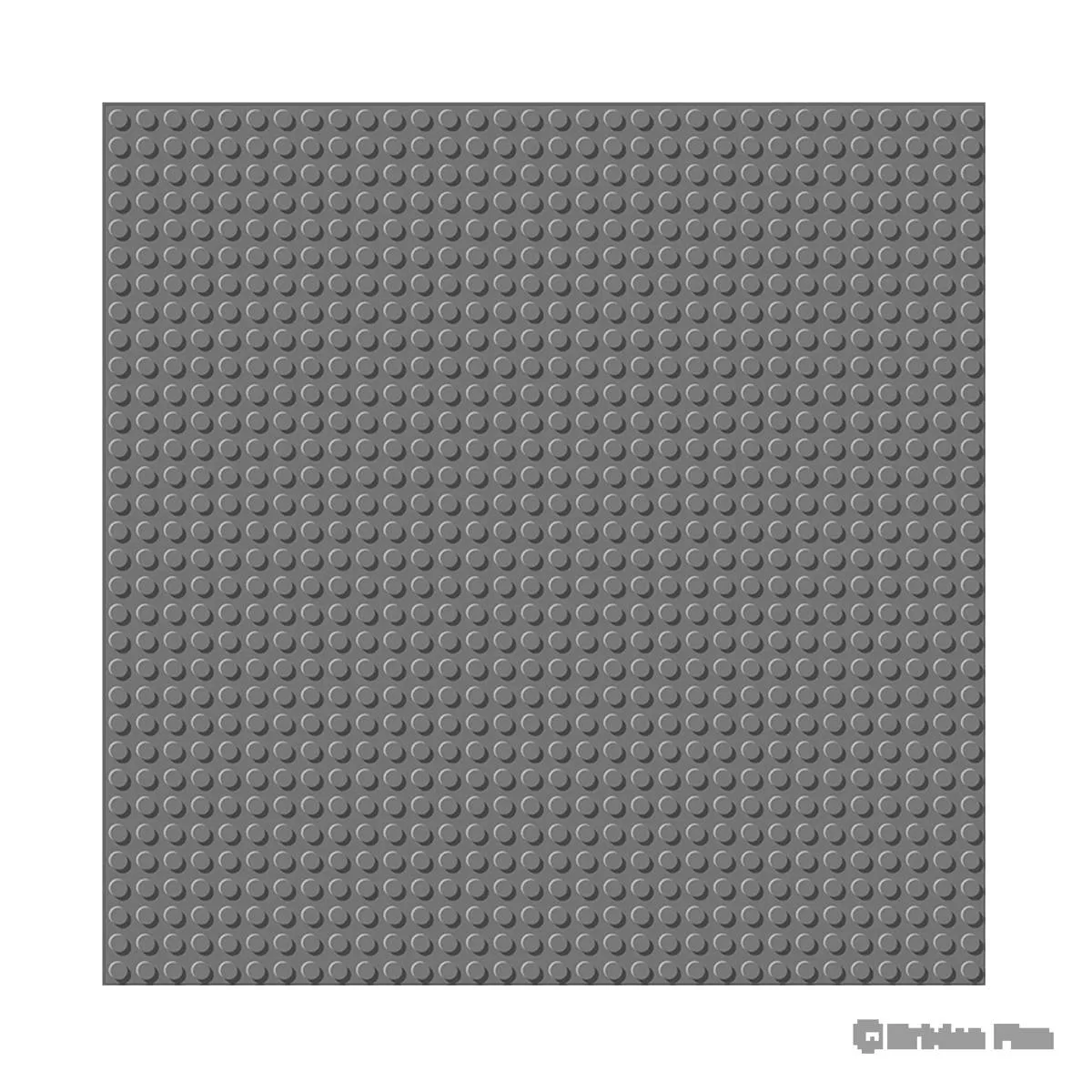 BRIXIES Plaque de base gris foncé 32 x 32 tenons (BRIXIES-225.011) - prix | Brick Broker