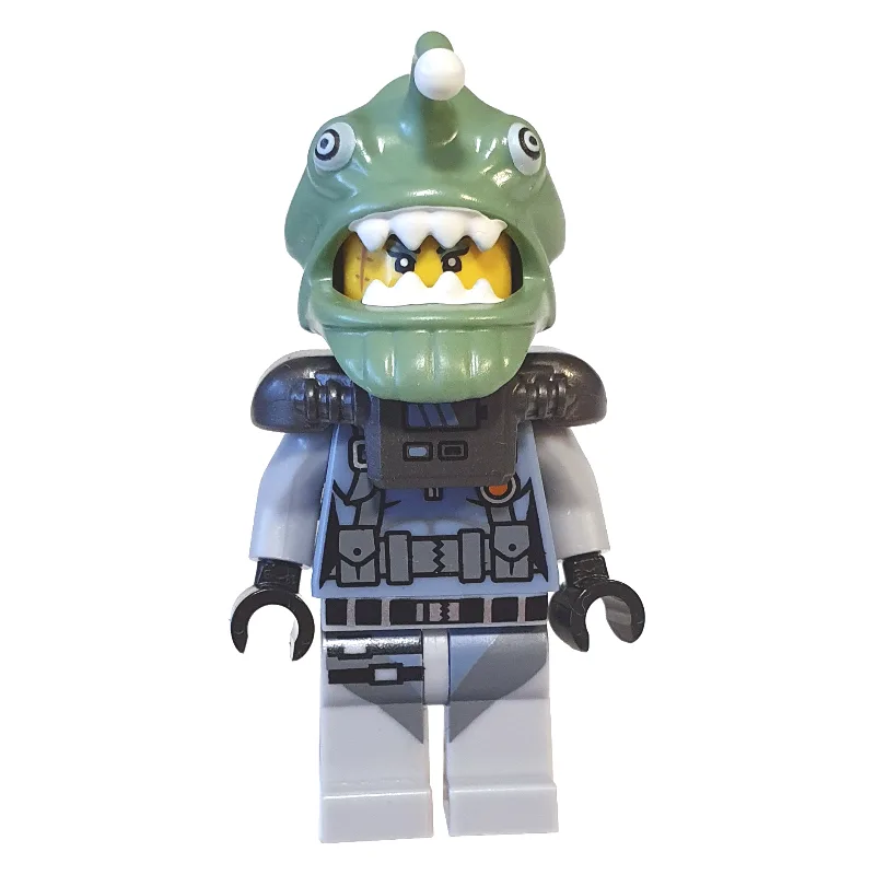 Shark Army Angler, Sand Green (CMF) — dans quels sets LEGO ? (fig-001646) | Brick Broker