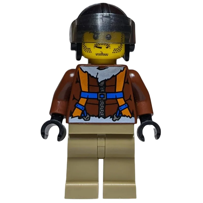 Arctic Explorer, Pilot, Black Helmet, Stubble — minifigurine LEGO | Brick Broker