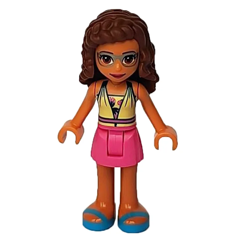 Olivia - Bright Light Yellow Top, Dark Pink S… — minifigurine LEGO | Brick Broker