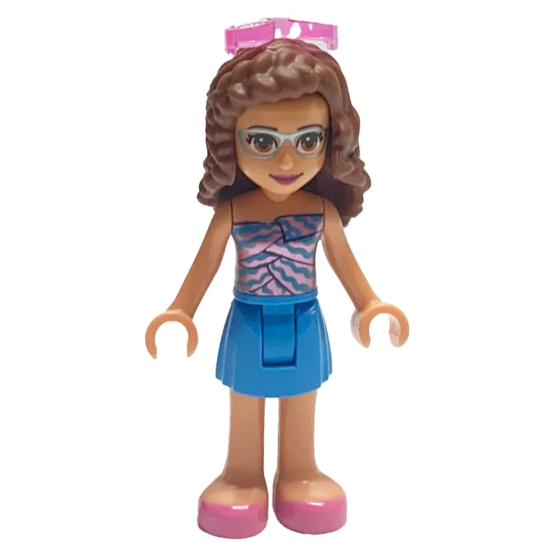 Olivia - Lavender Top, Dark Azure Skirt — minifigurine LEGO | Brick Broker