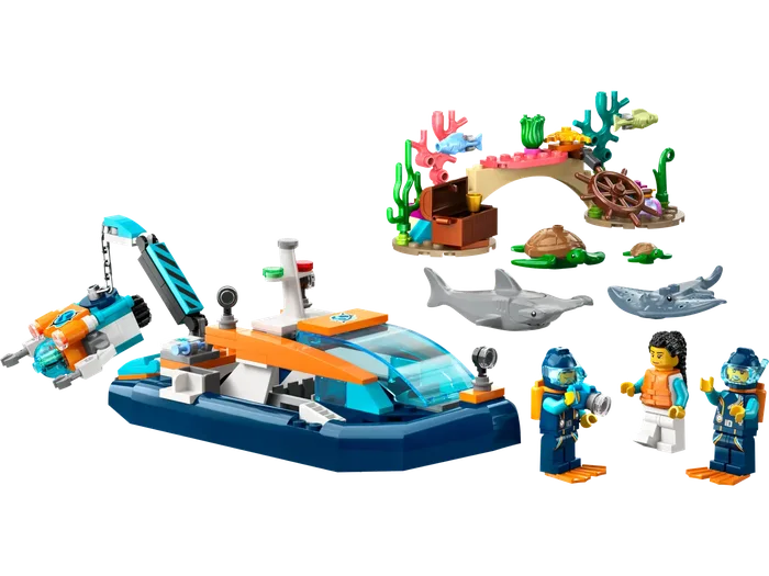 LEGO 60377 Bateau de plongée de l'explorateur - prix | Brick Broker