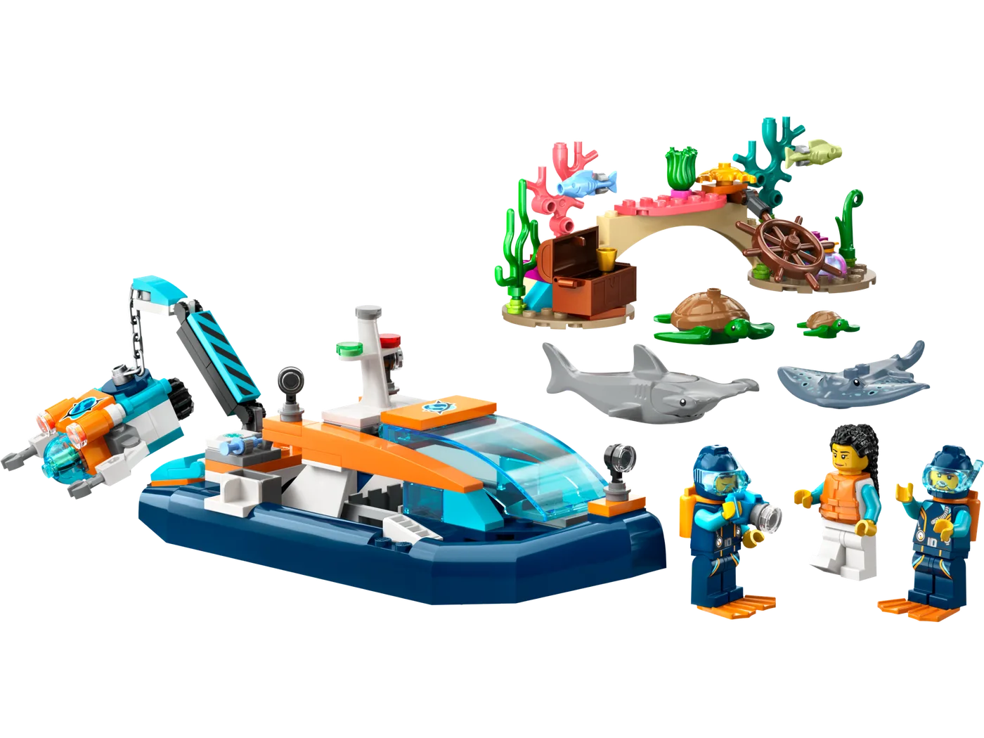 LEGO 60377 Bateau de plongée de l'explorateur - prix | Brick Broker