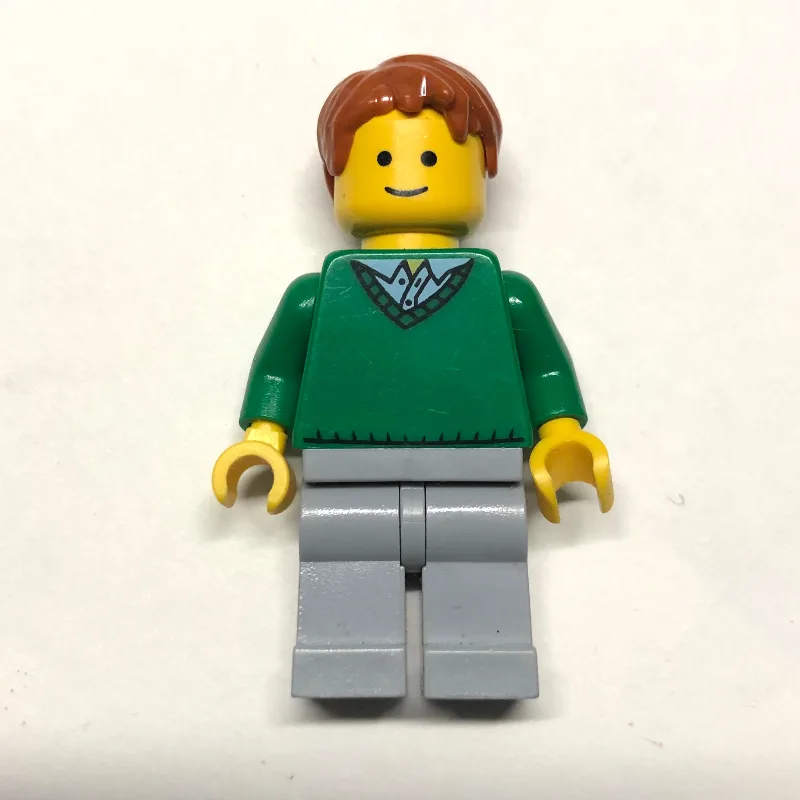 Green Torso, Light Bluish Grey Legs, Dark Ora… — minifigurine LEGO | Brick Broker