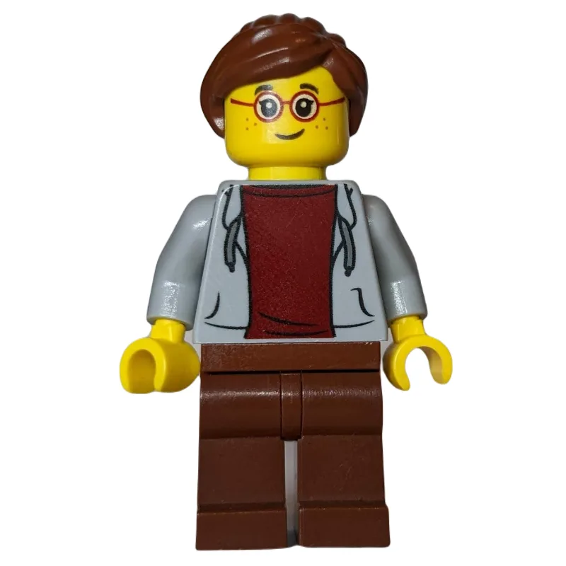 Light Bluish Grey Torso, Reddish Brown Legs,… — minifigurine LEGO | Brick Broker