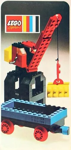 LEGO 132 Grue de Port et Wagon Plat - prix | Brick Broker