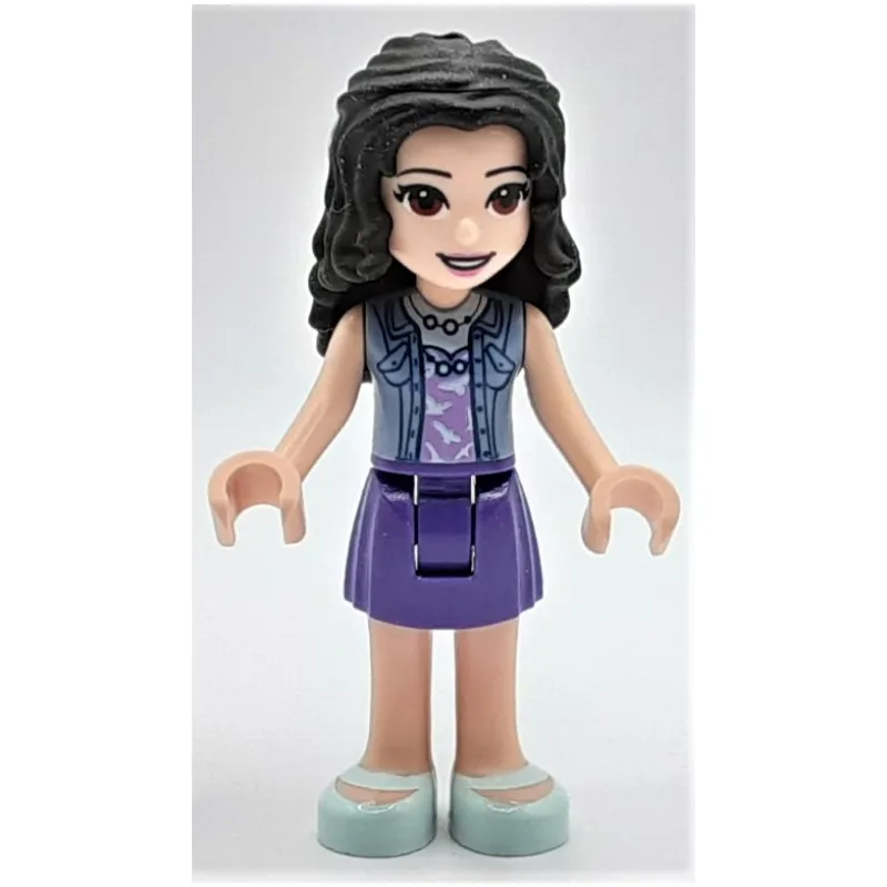 Emma - Sand Blue Jacket, Dark Purple Skirt — minifigurine LEGO | Brick Broker