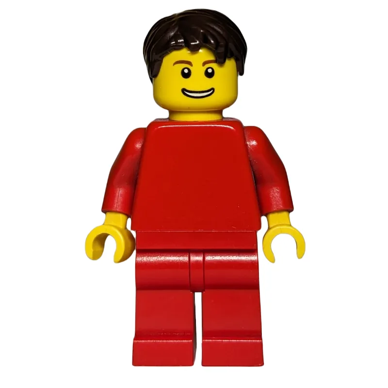 Red Torso, Red Legs, Dark Brown Hair — dans quels sets LEGO ? (fig-007646) | Brick Broker