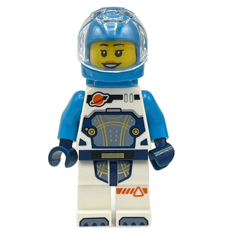 Astronaut, White and Dark Blue Spacesuit, Dar… — minifigurine LEGO | Brick Broker