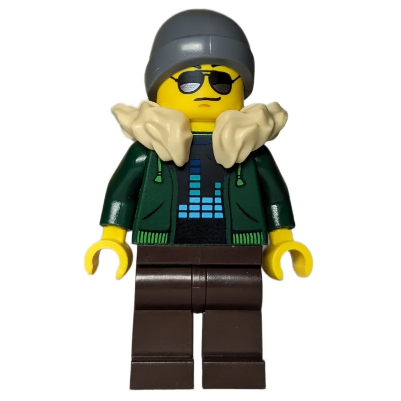 Dark Green Torso, Dark Brown Legs, Tan Collar… — minifigurine LEGO | Brick Broker