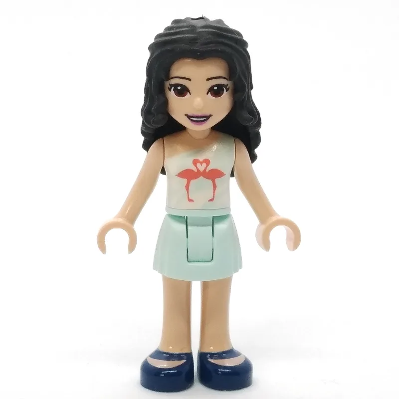 Emma - Light Aqua Top, Light Aqua Skirt — minifigurine LEGO | Brick Broker