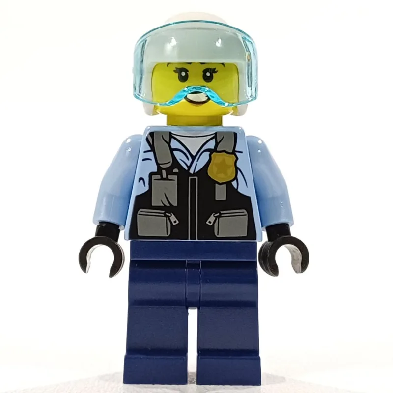 Rooky Partnur, White Helmet, Dark Blue Legs — minifigurine LEGO | Brick Broker