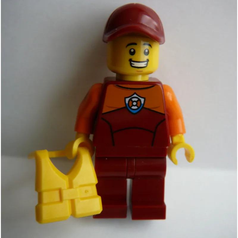 Coast Guard, Dark Red Wetsuit, Dark Red Cap,… — minifigurine LEGO | Brick Broker