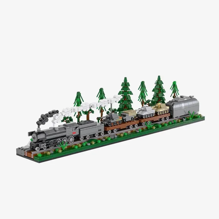 BlueBrixx Diorama locomotive à vapeur avec réservoirs (BB-109878) - prix | Brick Broker