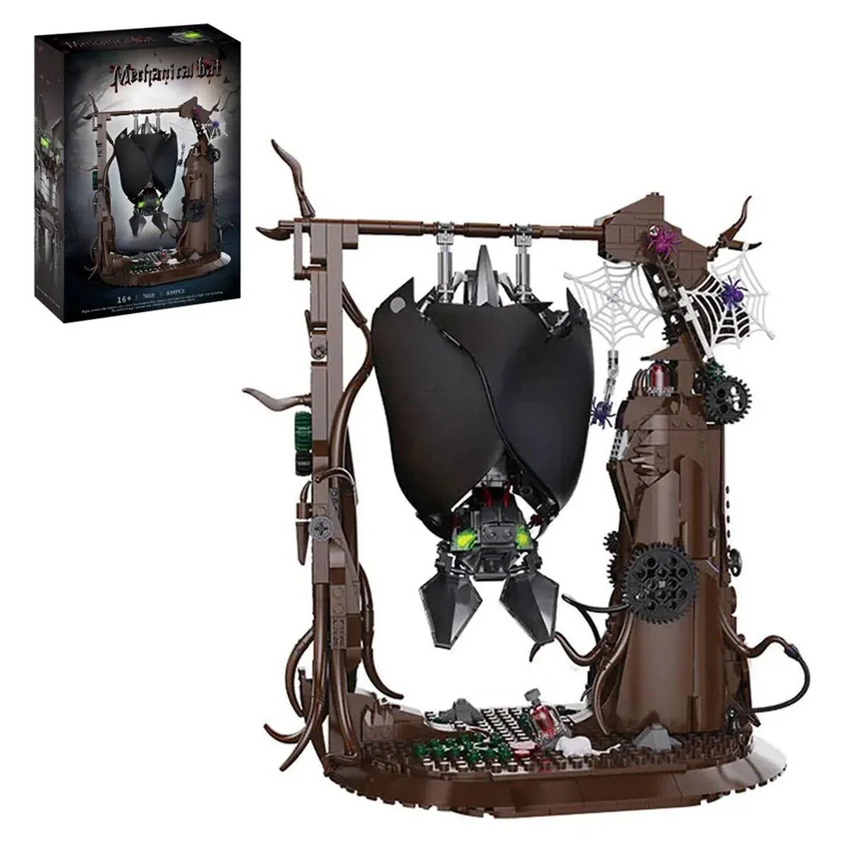 LesDiy Chauve-souris mécanique gothique en métal avec présentoir et décor de toile d'araignée (LESDIY-4709805) - prix | Brick Broker