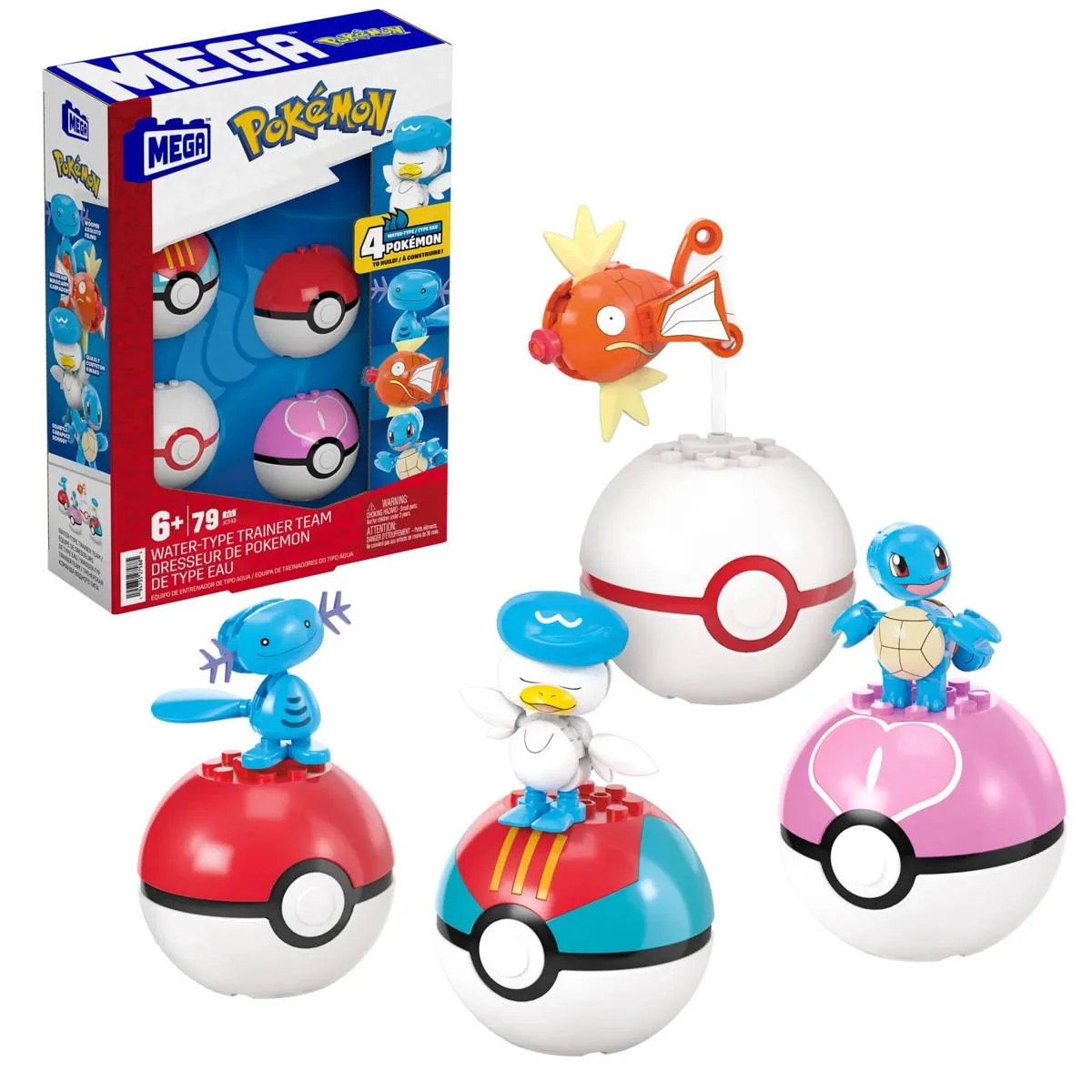 Mattel Équipe d'entraînement Pokémon de type Eau MEGA (JCT42) - prix | Brick Broker