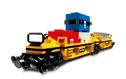 LEGO 10170 Wagon intermodal double empilement TTX - prix | Brick Broker