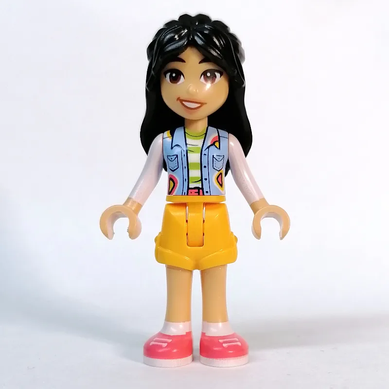Liann - White Top, Bright Light Orange Skirt — minifigurine LEGO | Brick Broker