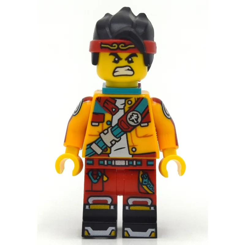 Monkie Kid, Bright Light Orange Jacket, Neck… — minifigurine LEGO | Brick Broker
