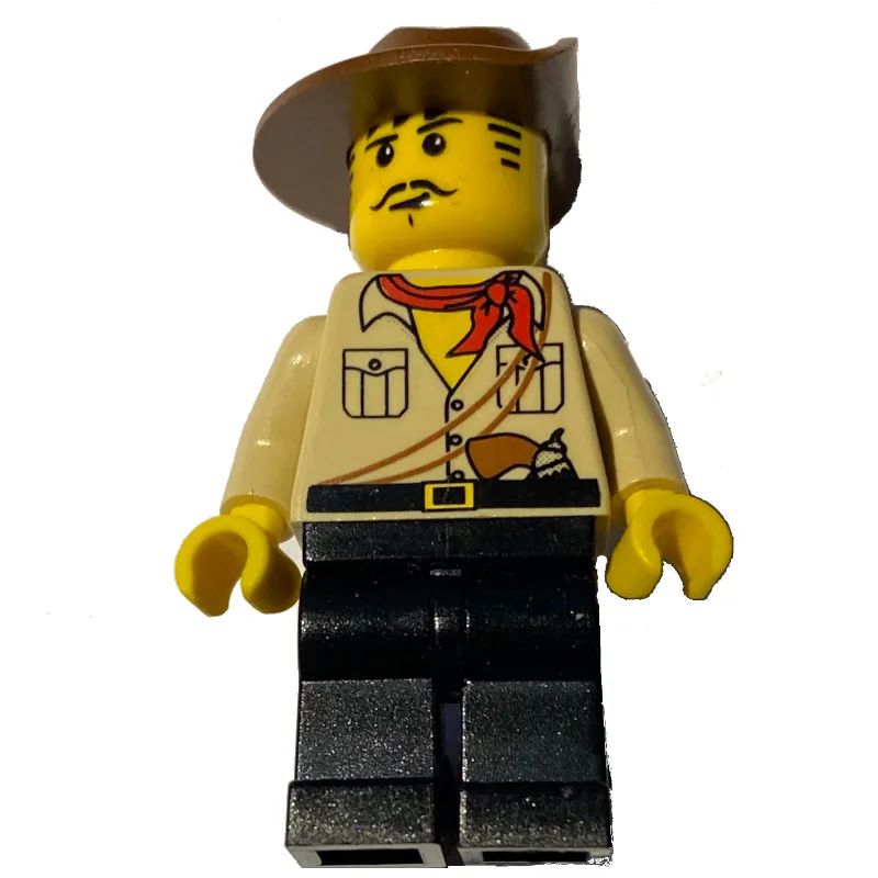 Johnny Thunder (Desert) with Chin Scar — dans quels sets LEGO ? (fig-001108) | Brick Broker