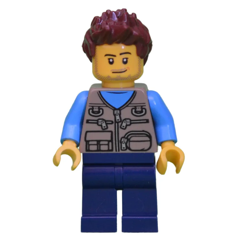 Dark Tan Torso, Dark Blue Legs, Reddish Brown… — minifigurine LEGO | Brick Broker