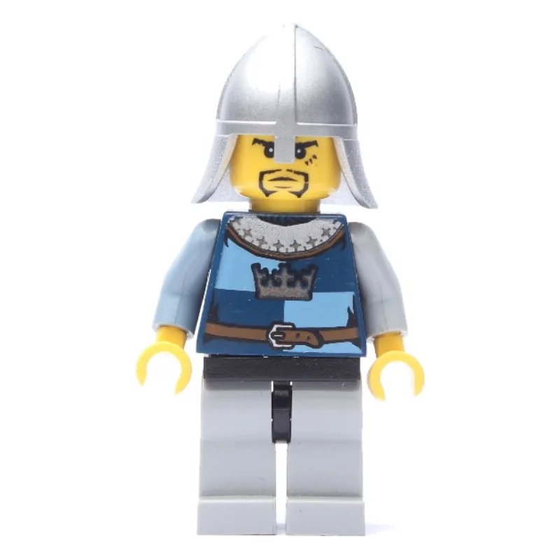 Knight, Dark Blue, Helmet, Goatee Beard — minifigurine LEGO | Brick Broker