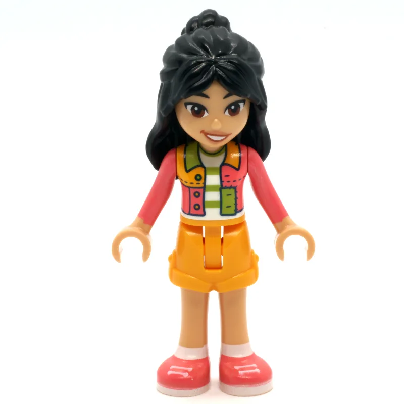 Liann - Lime and Coral Shirt, Bright Light Or… — minifigurine LEGO | Brick Broker
